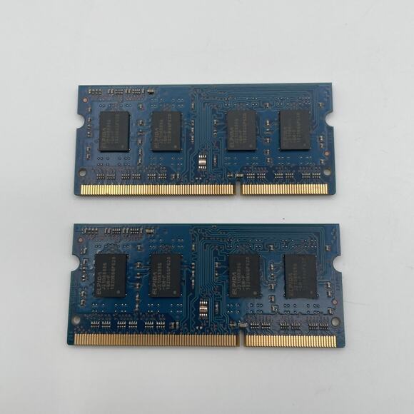 2x Elpida 2GB 1Rx8 PC3-12800S-11-10-B2 RAM Laptop Memory 4GB Total - Picture 2 of 2